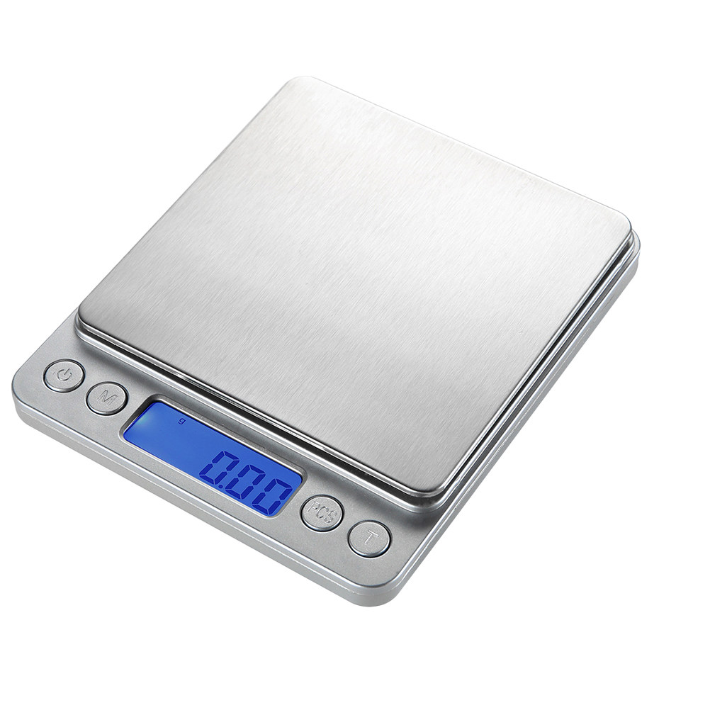Portion Scale Digital - เครื่องชั่งในครัวที่มีความแม่นยำสูงขนาดเล็กสำหรับใช้ในบ้าน เครื่องชั่งน้ำหนักอิเล็กทรอนิกส์สีเงิน
