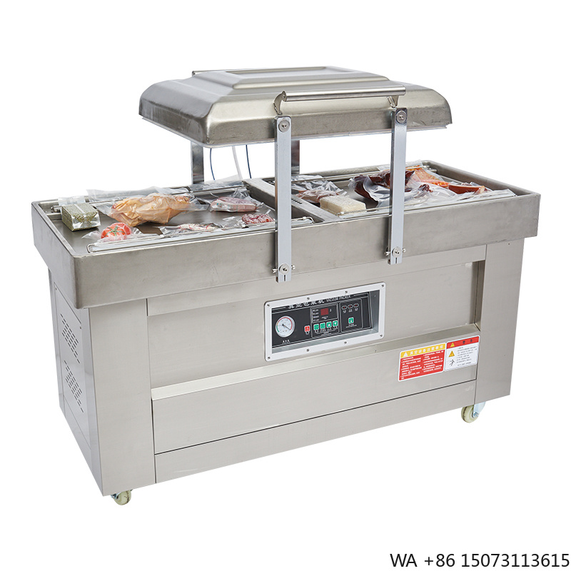 Meal Prep Vacuum Seal - เครื่องซีลสูญญากาศแบบกึ่งอัตโนมัติสองห้อง รุ่น DZ400/2SB สำหรับบรรจุภัณฑ์ฟิล์ม ถุงฟอยล์