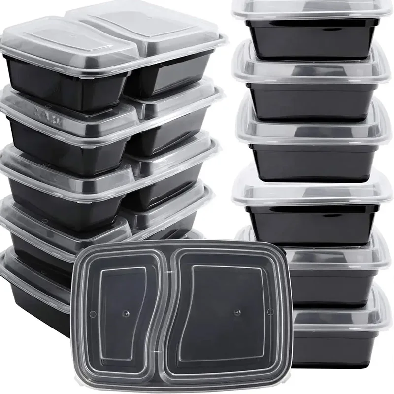 Meal Prep Glass Containers - 10 ชุดกล่องอาหารทิ้งพร้อมฝาปิดไมโครเวฟกล่องเก็บอาหารห้องครัวตู้เย็นภาชนะเก็บทนทาน STACKABLE