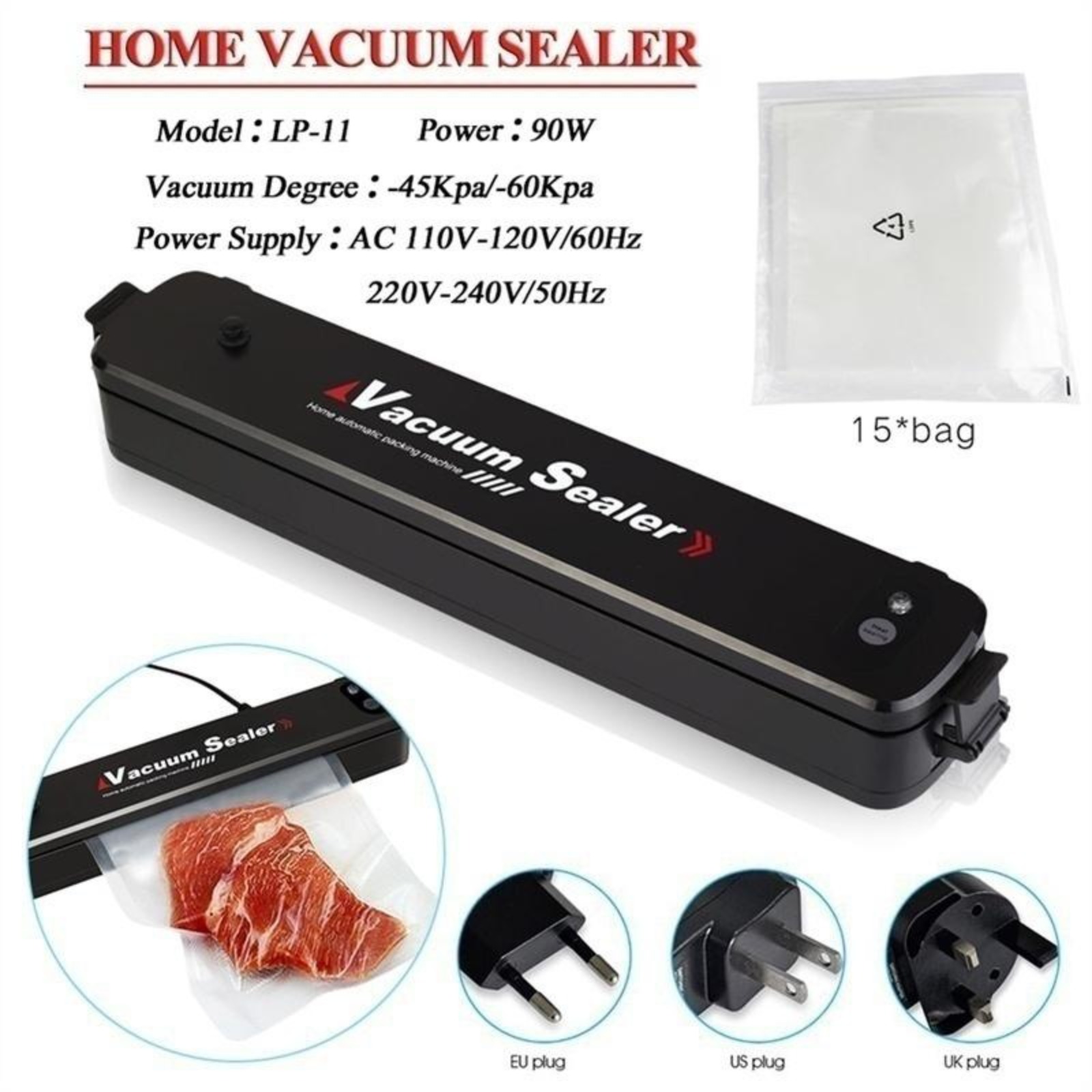 เครื่องซีลสุญญากาศอัตโนมัติแบบ - Meal Prep Vacuum Seal บทวิจารณ์และราคา