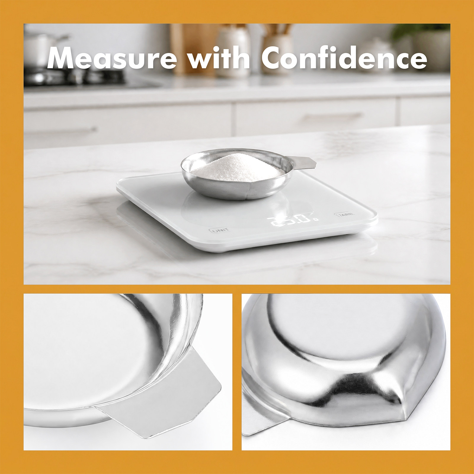 ถาดชั่งน้ำหนักสแตนเลสคุณภาพสูง - Portion Scale Digital บทวิจารณ์และราคา