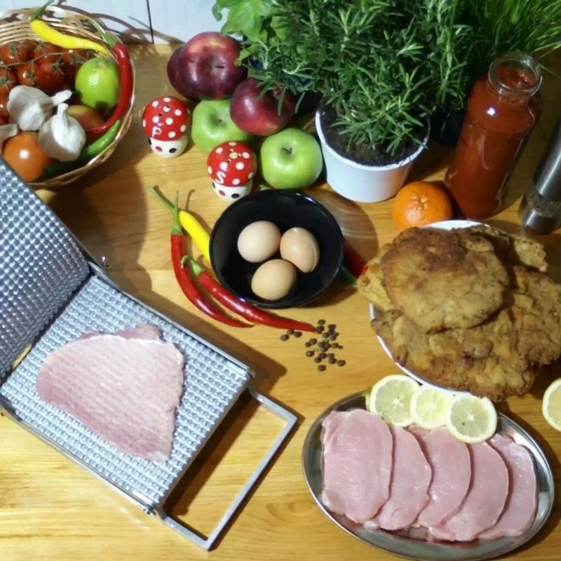 1 ชิ้น ที่ทุบเนื้อสแตนเลสแบบมื - Meal Prep With Chicken บทวิจารณ์และราคา