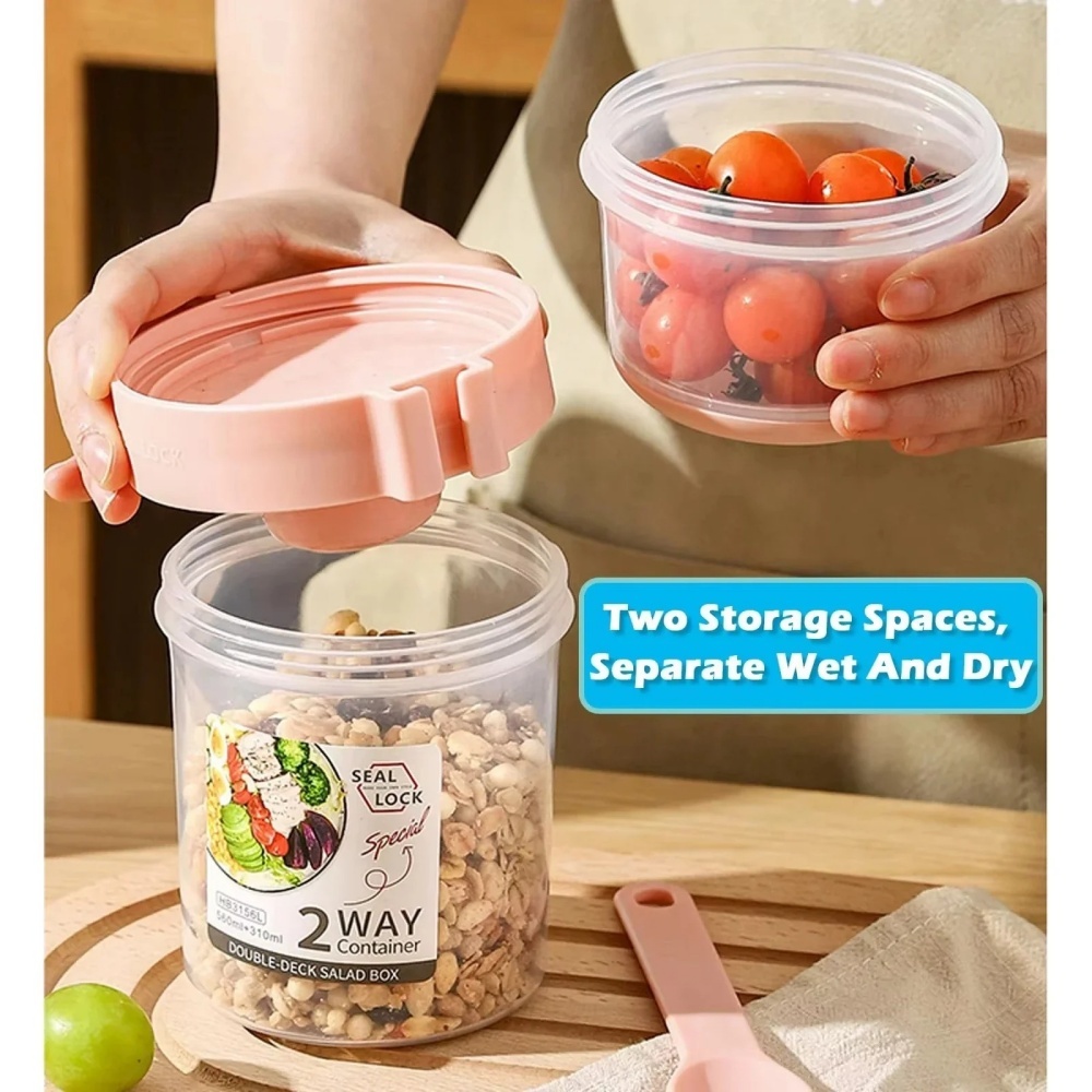 ถ้วยสลัดพกพา ถ้วยอาหารเช้า ถ้ว - Meal Prep Glass Containers บทวิจารณ์และราคา