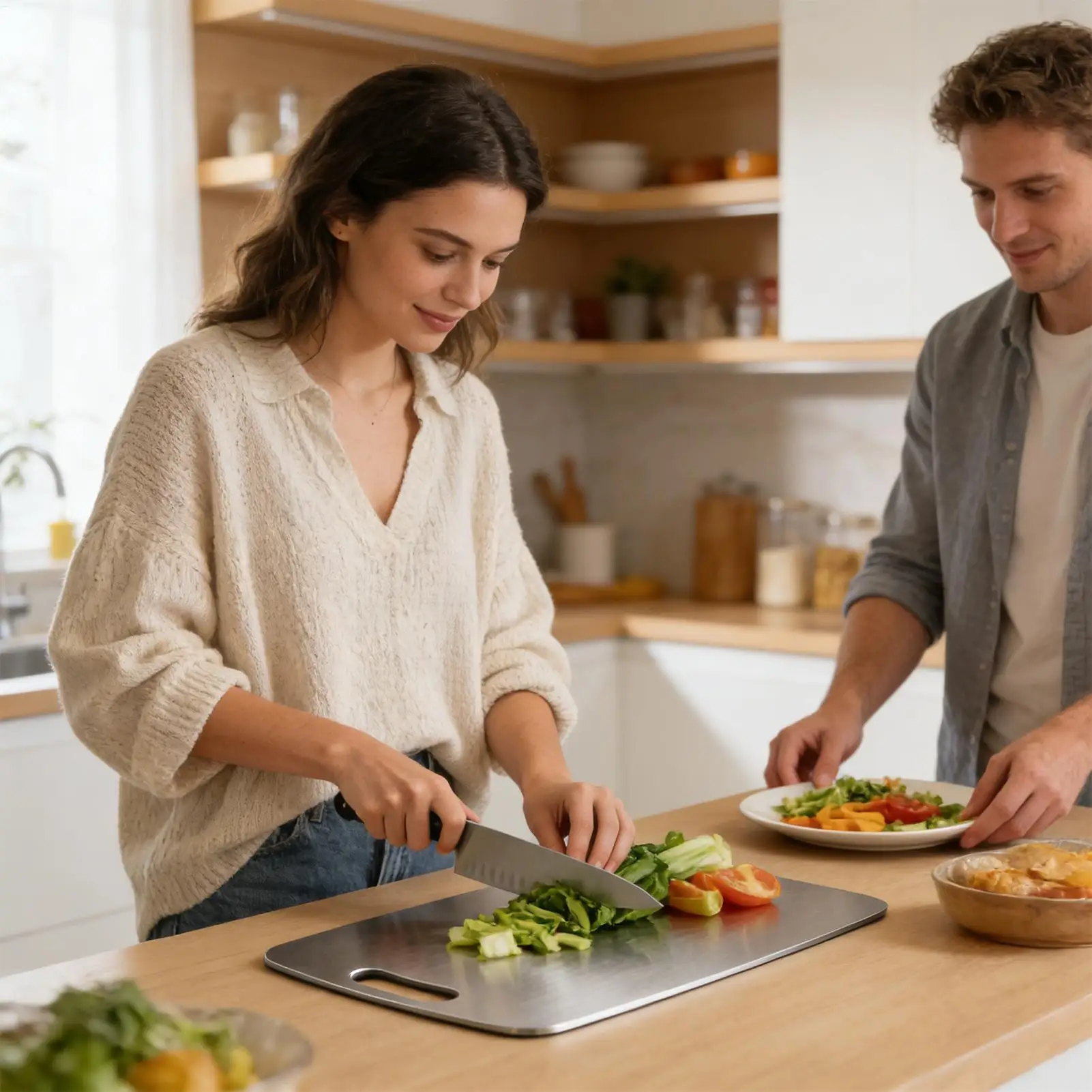เขียงสแตนเลสสองด้าน อุปกรณ์ครั - Meal Prep With Chicken บทวิจารณ์และราคา