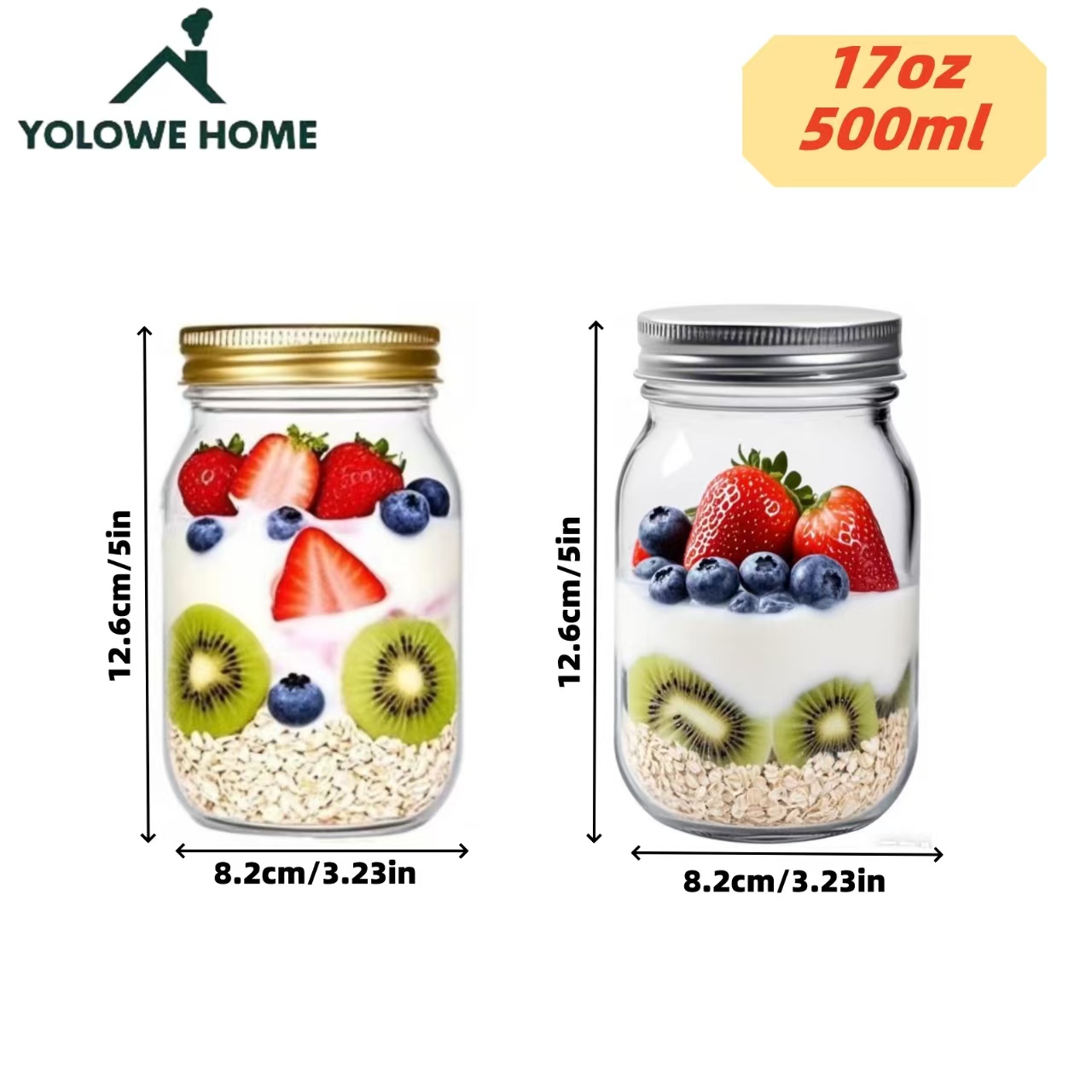 6 ชิ้น, 12 ชิ้น, 500 มล./16 ออ - Meal Prep Glass Containers บทวิจารณ์และราคา