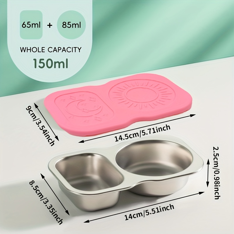 ถ้วยน้ำจิ้มสแตนเลสแบบแบ่งช่อง  - Sauce Dipping Cup บทวิจารณ์และราคา