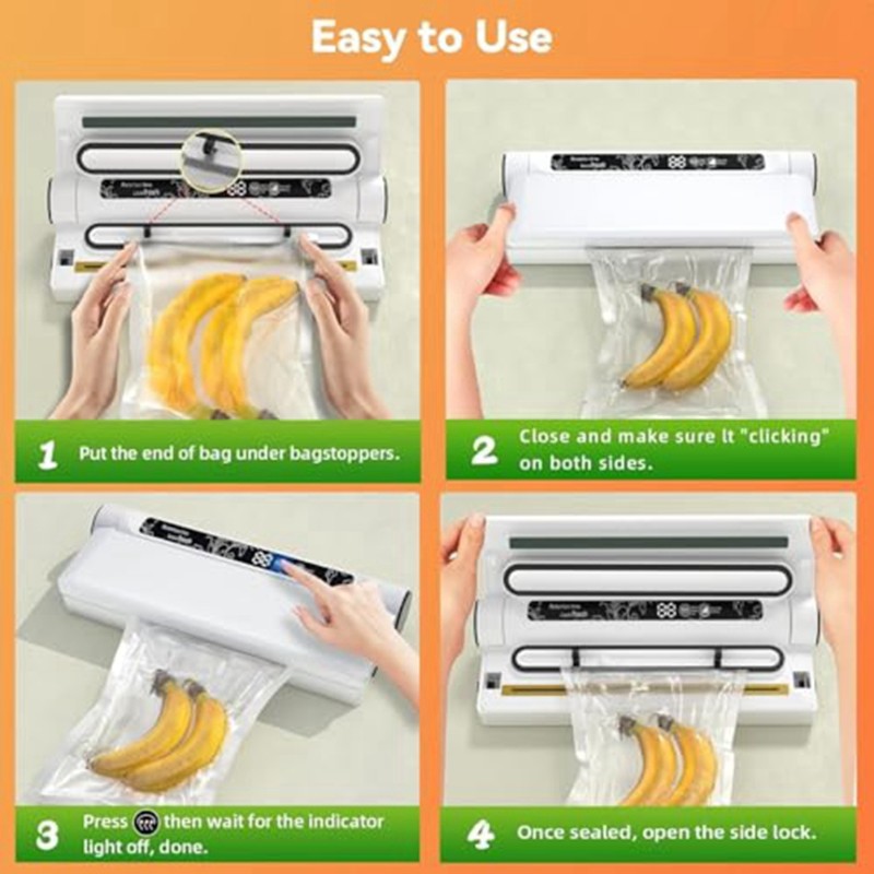 M10K เครื่องซีลสูญญากาศอาหาร,  - Meal Prep Vacuum Seal บทวิจารณ์และราคา