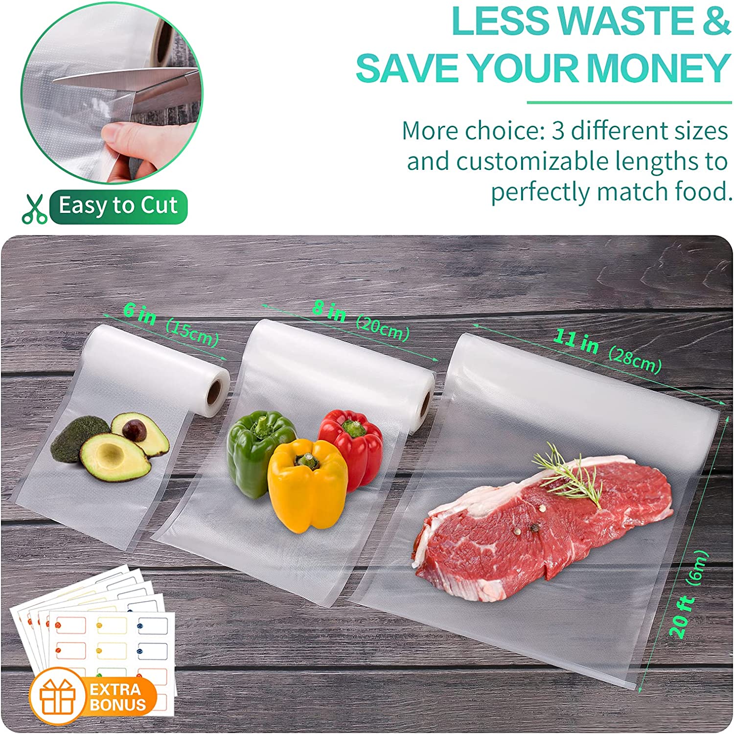 ถุงสำหรับเครื่องซีลสูญญากาศ ถุ - Meal Prep Vacuum Seal บทวิจารณ์และราคา