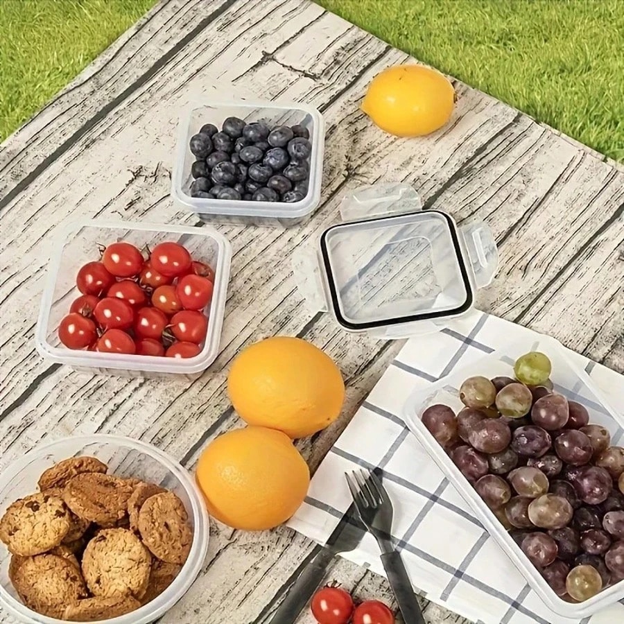 กล่องเก็บอาหารพลาสติกปิดผนึก 1 - Meal Prep Glass Containers บทวิจารณ์และราคา