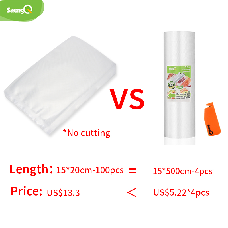SaengQ ห้องครัวถุงสูญญากาศสําห - Meal Prep Vacuum Seal บทวิจารณ์และราคา