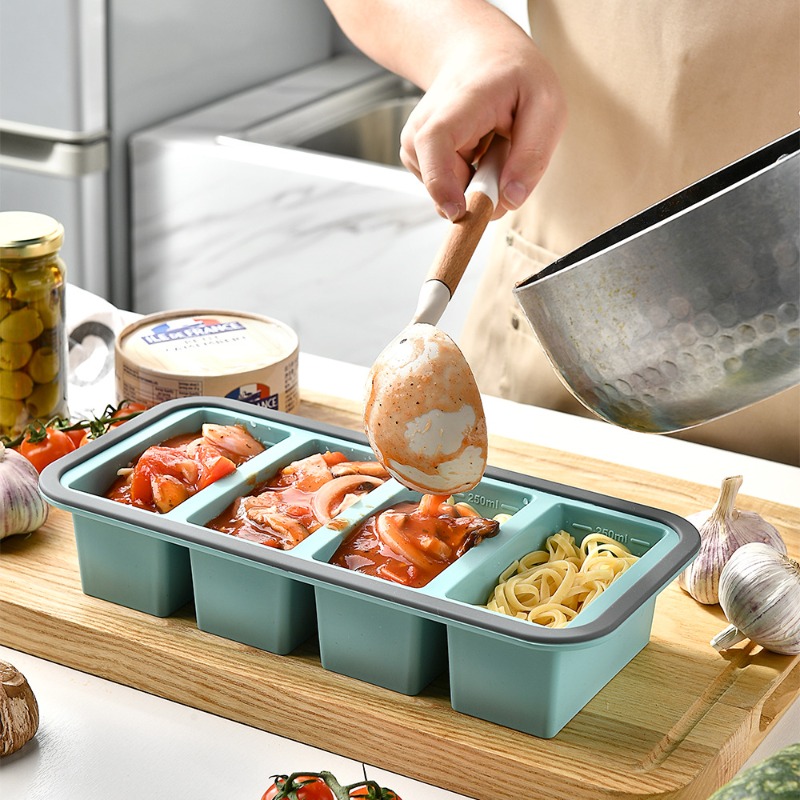 ถาดซิลิโคนสำหรับแช่แข็งอาหาร 1 - Meal Prep Chia Pudding บทวิจารณ์และราคา