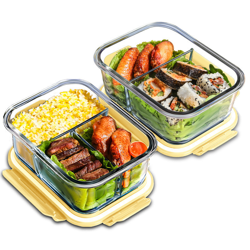 กล่องถนอมอาหารแก้ว ทนความร้อนส - Meal Prep Glass Containers บทวิจารณ์และราคา
