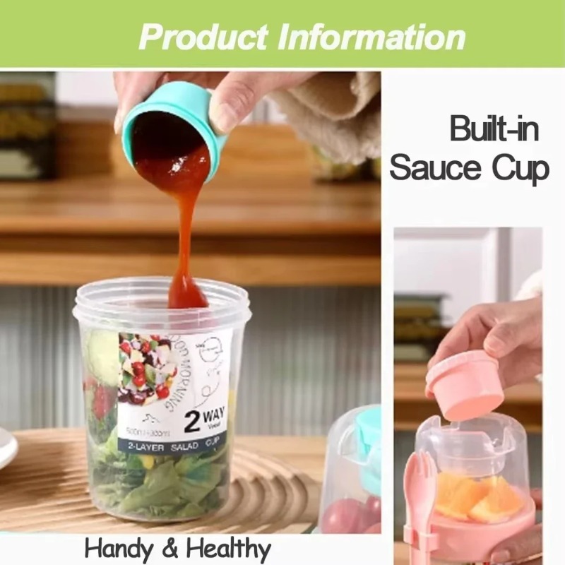 ถ้วยสลัดพกพา ถ้วยข้าวโอ๊ตสองชั - Meal Prep Glass Containers บทวิจารณ์และราคา