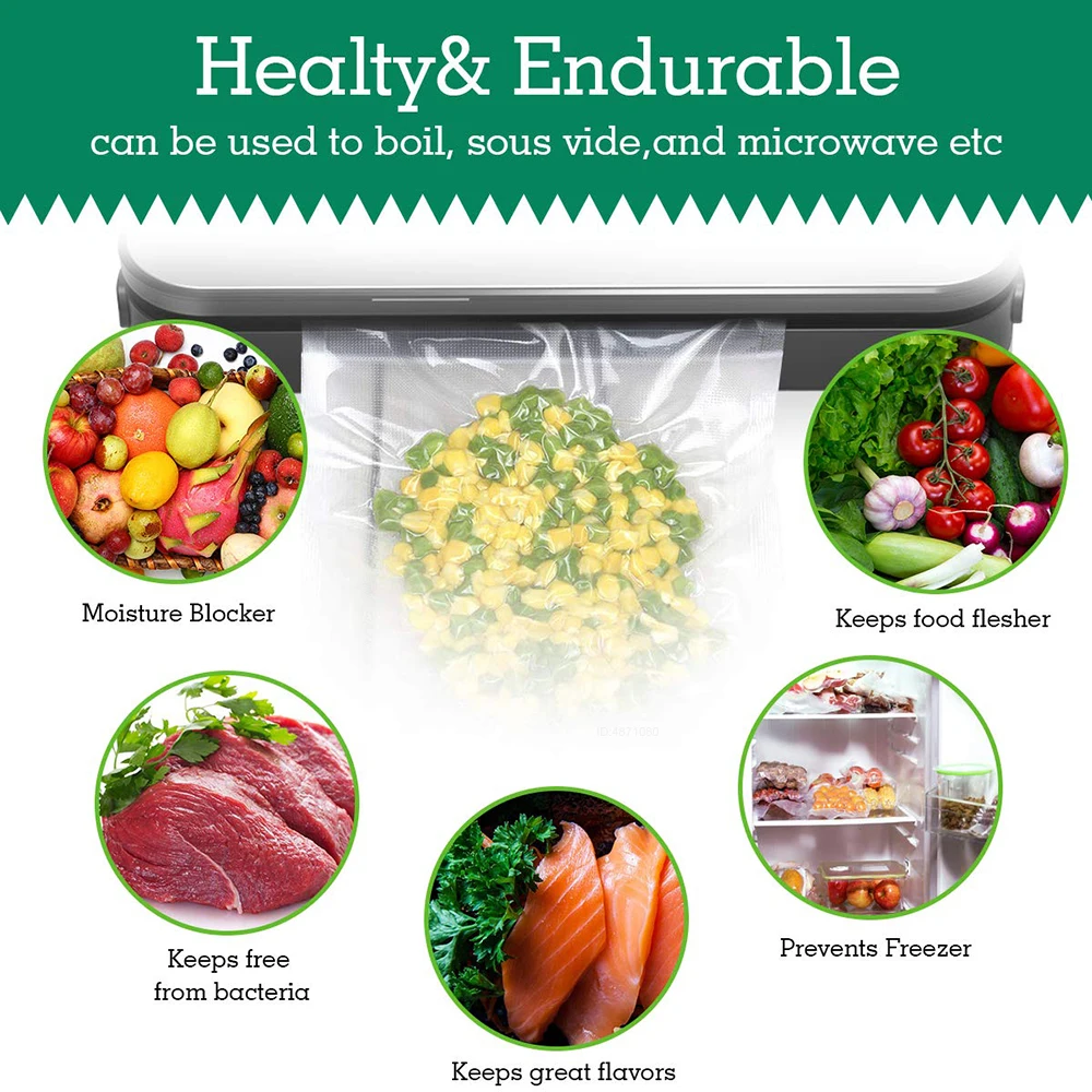 Sous Vide ถุงม้วนสำหรับเครื่อง - Meal Prep Vacuum Seal บทวิจารณ์และราคา